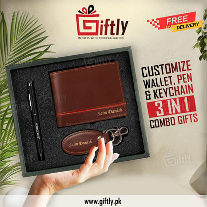 Customize Wallet, Keychain, and Pen with Premium Packaging