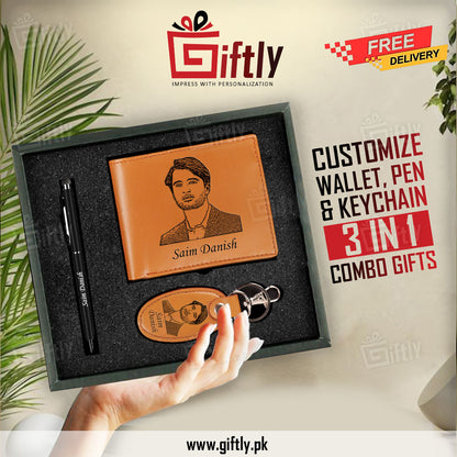 Customize Wallet, Keychain, and Pen with Premium Packaging